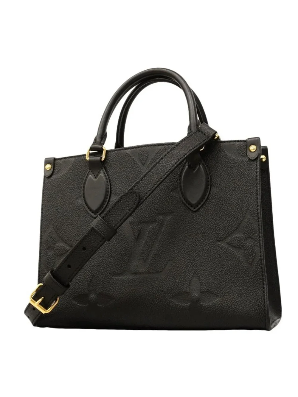 Louis Vuitton Handbag Monogram Empreinte On The Go PM Noir 2-Way